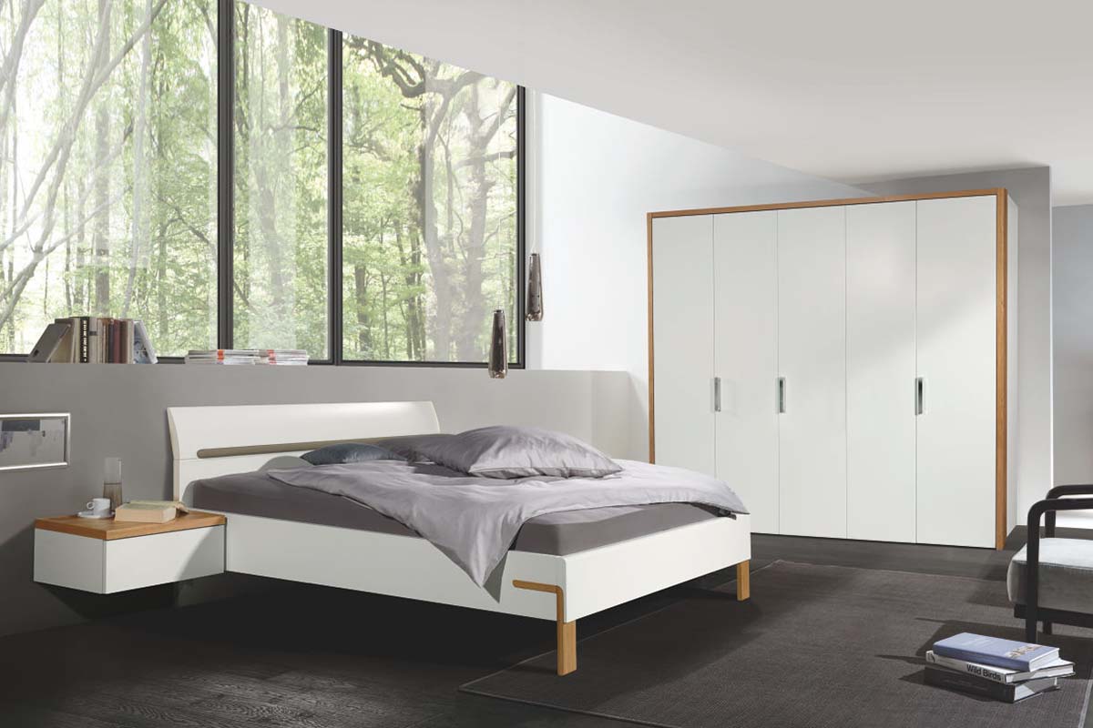 hülsta Dream Schlafzimmer Bett mit Hängekonsole 5-türiger Kle